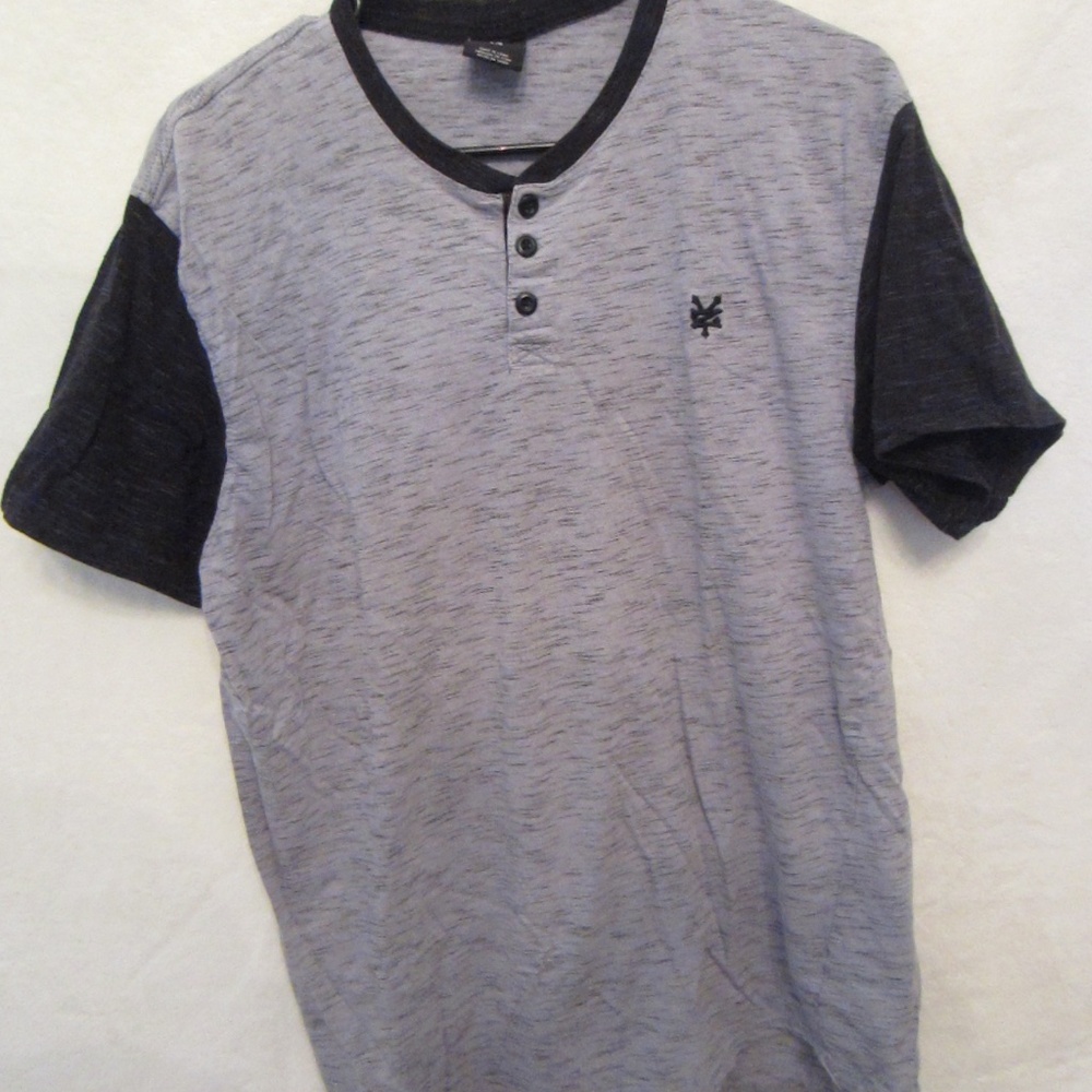 Zooyork Unbreakable Mens Blue/Black Short Sleeve Causal Shirt Large